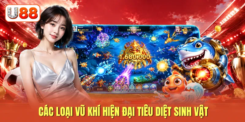 Các loại vũ khí hiện đại tiêu diệt sinh vật